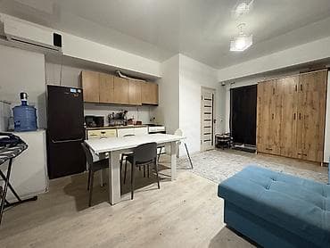 очередь: Студия, 30 м², Кок-Жар ж/м Индивидуалка, Цокольный этаж этаж, Евроремонт — 1
