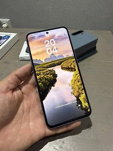 Samsung Galaxy A55 5G, Б/у, 256 ГБ, цвет - Синий, 2 SIM