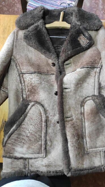 пальто лама: Дубленку, 100% натурал.Размер 52+ Родственники в Америке купили за 420 — 3