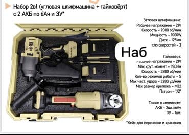 Генераторлор: Набор аккумуляторного инструмента Milwaukee M18: Состав комплекта: - — 5