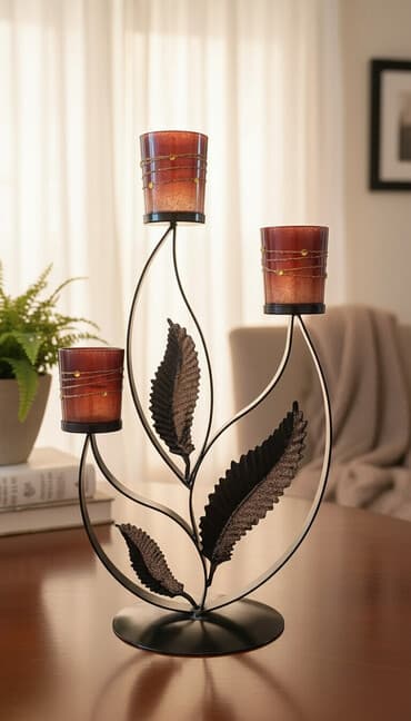 ваза стеклянная прозрачная высокая без узора: Продается: подсвечник - Дизайн: декоративная металлоконструкция в — 1