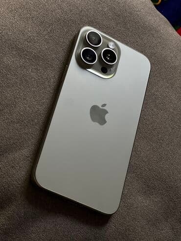 кызылсуу айфон: IPhone 15 Pro Max, Б/у, 256 ГБ, Natural Titanium, Чехол, Кабель, Коробка, 87 % — 3