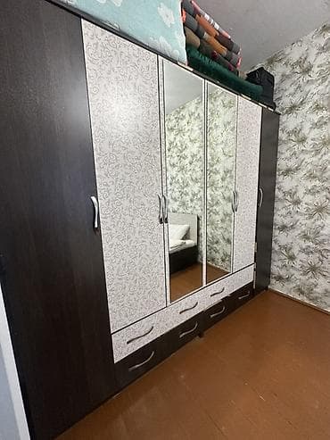 Спальный гарнитур, Двуспальная кровать, цвет - Коричневый