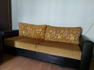 раскладной диван с креслом: Комплект мягкой мебели, цвет - Золотой — 2