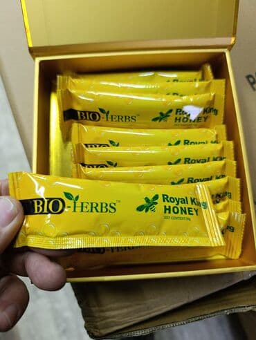 купить маточное молочко: BIO-HERBS Royal King Honey - Натуральный мед в порционных саше. - — 2