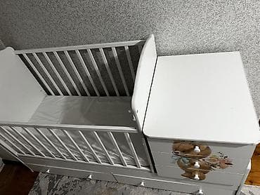 foldable table: Детская кровать трансформер, Другой тип, цвет - Белый — 1