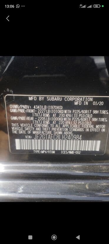 сколько стоит шипованная резина: Subaru Crosstrek: 2020 г., Автомат, Кроссовер — 8