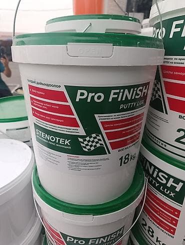 шпаклевка тартабыз: Шпаклевка STENOTEK Pro FINISH, Полимерная, Готовая — 1