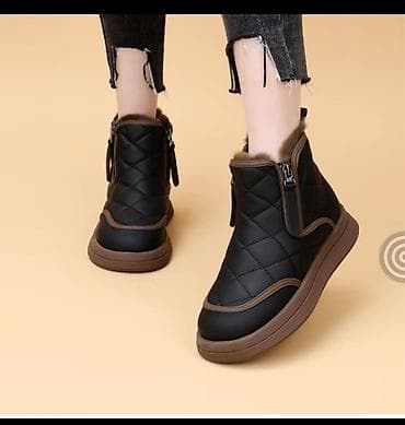 уги женская: Зимние женские ботинки-угги с молнией сбоку - Теплая модель с густым — 2