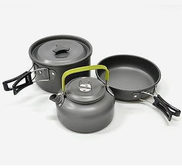 Набор посуды походный для туризма и путешествий на 1 - 2 персоны В — 3