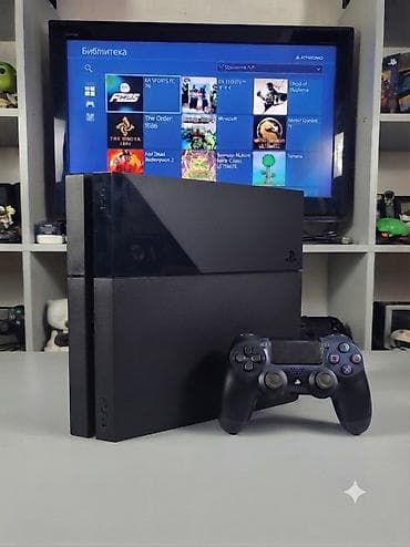 Техника жана электроника: Playstation 4 500 gb прошитая, приставка привозная, готова для игр — 1