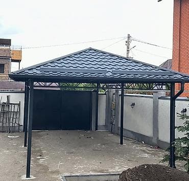 Навес, Арочный, Металл, Поликарбонат, Новый, Установка