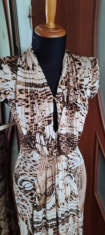 cavalli: Вечернее платье, А-силуэт, Длинная модель, Вискоза, С рукавами, S — 2