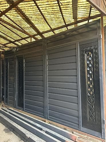 Распашные ворота: Металлические ворота и калитки из профиля - Материал: стальной каркас — 6