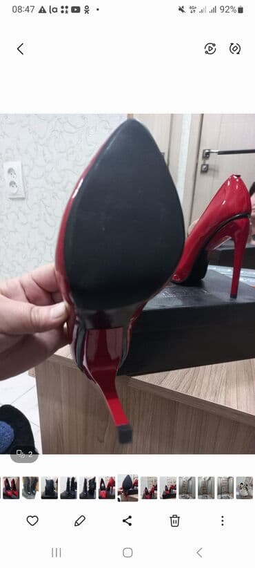 Туфли: Туфли, 35, Glossi, Новый, цвет - Красный, Самовывоз — 2