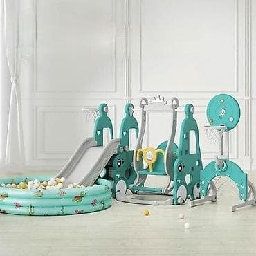 бассейи: ТОВАР НОВЫЙ. Горка с качелью и баскетбольной стойкой в НАЛИЧИИ — 10