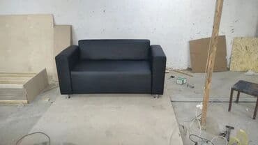 диваны лофт: Комплект мягкой мебели, Новый, Бесплатная доставка, цвет - Черный — 7