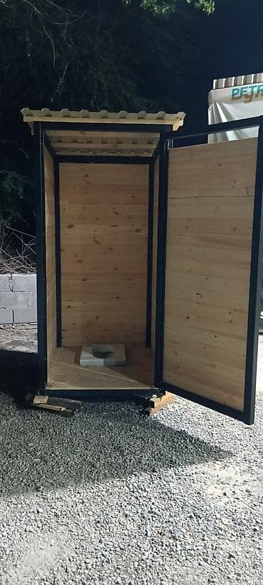 охрана будка: Туалетная кабинка, будка, Материал: Дерево — 1