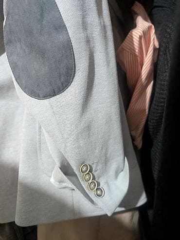 Костюмы: Пиджак Bachrach xxL - Цвет: светло‑серый с микропринтом. - Подкладка — 10