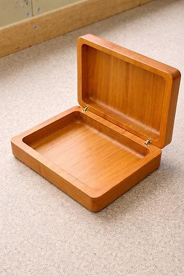 Деревянная шкатулка - Материал: массив дерева (натуральная текстура