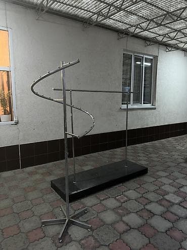 плечики для одежды напольные: Кронштейн Для одежды, Материал: Металл, На колесах — 4