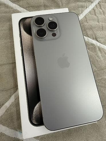 айфон 15 про макс 512: IPhone 15 Pro Max, Б/у, 512 ГБ, Natural Titanium, Коробка, 85 % — 1