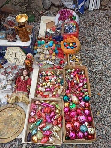 российские художники: Продаются набор ёлочных украшений (винтажные стеклянные игрушки — 10