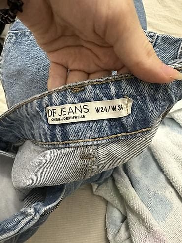 DF JEANS w24/w34 Женские джинсы из плотного денима, классический — 5