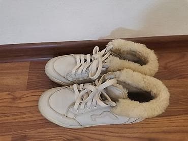 Сабо: Продам зимние, утеплённые, кожаные б/у кеды. Состояние отличное — 3