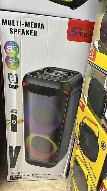Аудиотехника: Портативная мультимедийная акустика Sing-e ZQS8288 - Два динамика 8" — 1