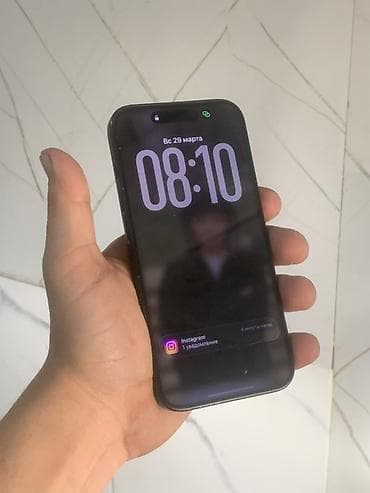 iphone11 телефон: IPhone 15 Pro, Б/у, 256 ГБ, Black Titanium, Защитное стекло, 81 % — 2