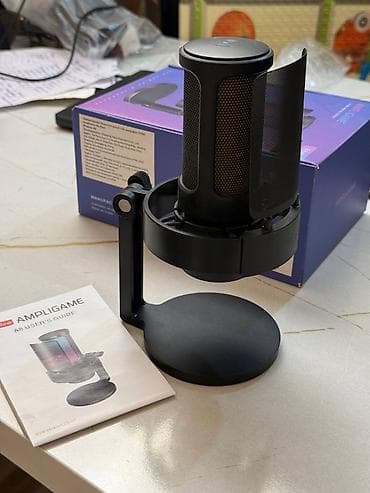 Микрофоны: USB-микрофон Fifine AmpliGame A8 (цвет: Black) - Серия RGB MIC — 4