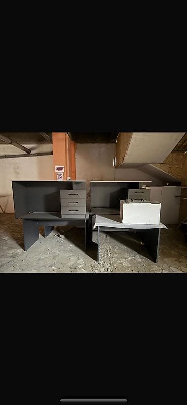 органайзер на стол: Офисный стол, Нерегулируемый, цвет - Серый, Прямоугольный, ЛДСП — 3