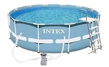 Спорт и хобби: Каркасный бассейн Intex Prism Frame 366x122 см + фильтр-насос 3785 — 2