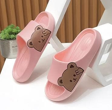 amber elixir: Сланцы с милым мишкой - Модель: шлёпанцы-сланцы с широкой перемычкой — 2