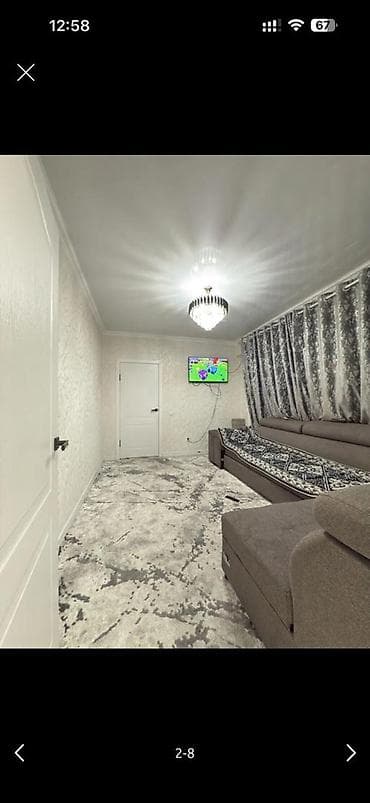 hostel osh: 2 комнаты, 34 м², Индивидуалка, 3 этаж, Евроремонт — 7