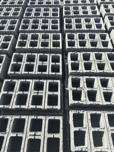 облицовочный кирпич: Пескоблок Жылмакай, Тосмо, 190x190x390, Акылуу жеткирүү — 2