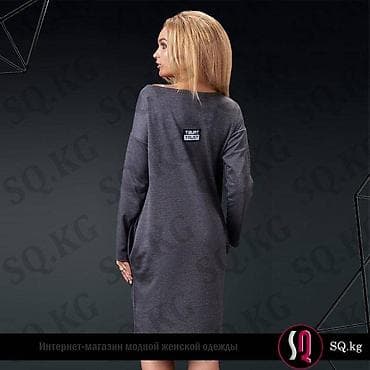 b 5: Платье-туника из мягкого трикотажа с декоративными молниями Размер — 4