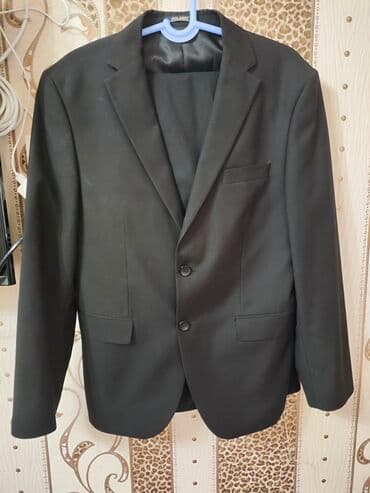 узмакс побочные эффекты: Эркектердин костюму, XL, Massimo Dutti, Колдонулган, түсү - Кара, Өзү алып кетүү — 1