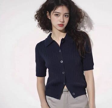 ички кийим: Кардиган, Трикотаж, Кыш, Токулган модель — 3