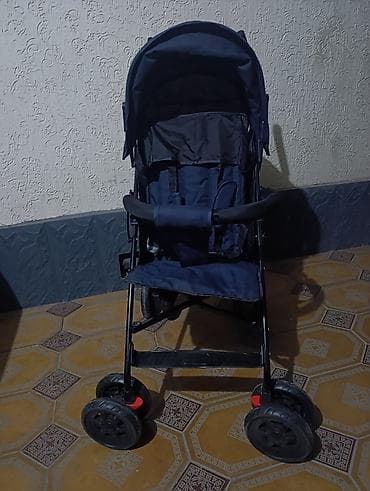 pouch коляска: Коляска, Другой бренд, цвет - Голубой, Б/у, Самовывоз — 2