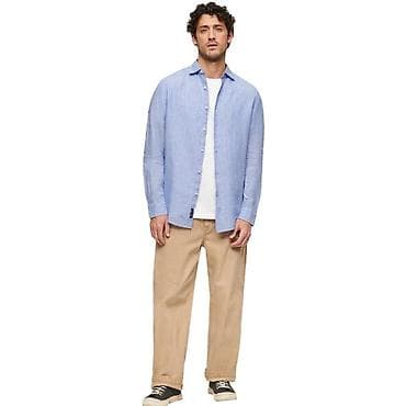 Рубашки: Рубашка мужская размер М. Оригинал Superdry™. Материал Лен 100% — 5