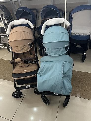 мода: Прогулочные коляски Mstar (две расцветки: бежевый и голубой) - Лёгкая — 1