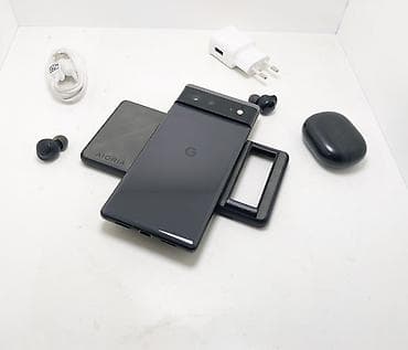 nokia c5: Google Pixel 6, Б/у, 128 ГБ, цвет - Черный, eSIM — 2