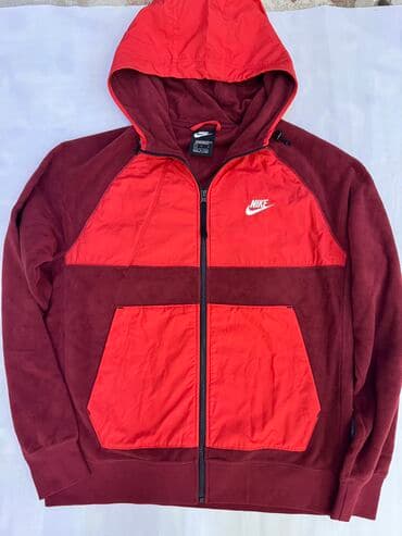 Толстовки: Мужская толстовка, L, Nike, Новый, цвет - Красный, Самовывоз — 1