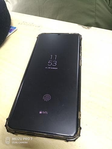 Samsung Galaxy S20 Ultra, Б/у, 128 ГБ, цвет - Черный, 2 SIM