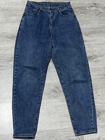 джинсы на девочку: Джинсы, Турция, Высокая талия, L — 4