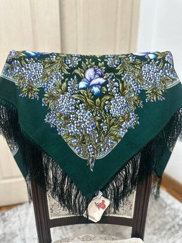арабский головной убор: Платки Павлопосадские✨ Новое поступление 😍 Размер 89*89 с бахромой / — 6