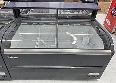 Морозильная витрина Haibaite с раздвижными стеклянными крышками. -