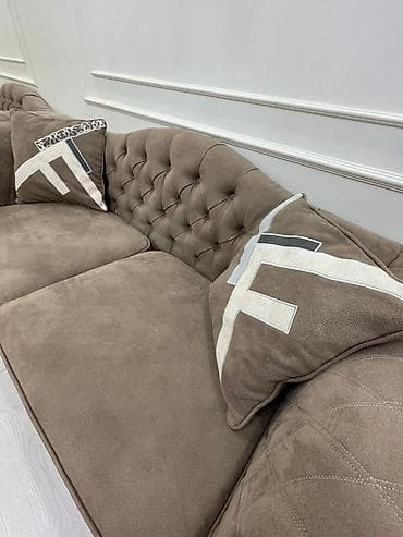 кресло и диван: Комплект мягкой мебели, цвет - Бежевый — 4